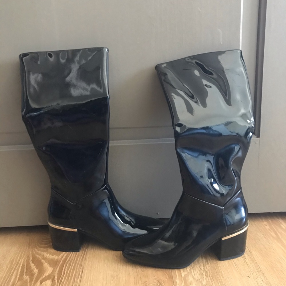 Zara basic black boots